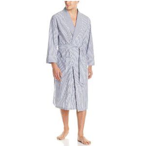 Men's Striped Bathrobe